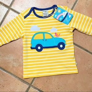 NWT Organic striped long sleeve shirt, 18-24mo